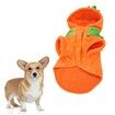 Dog Cat Halloween Pumpkin Costume,Pet Cosplay Costumes,Puppy Warm Outfits Fleece Hoodie Animal Autumn Winter Clothes (M Size)