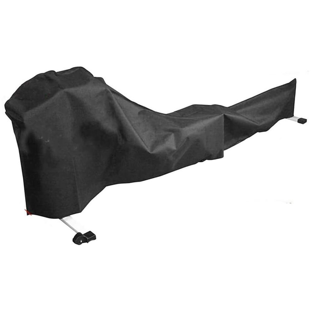 Rowing machine cover polyester fibers robust dust protection weather protection waterproof 285 x 51 x 89 cm black