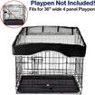 Dog Pen Cover Pet Playpen Cover, Dog Sun Proof Top Cover Fits All Pet Pen 36 Inch 4 Panels (Playpen Not Include)