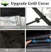 Grill Cover, BBQ Cover 58 inch,Waterproof BBQ Grill Cover Fits Grills of Weber,Brinkmann,Char-Broil etc 58 x 24 x48 Inch