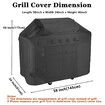 Grill Cover, BBQ Cover 58 inch,Waterproof BBQ Grill Cover Fits Grills of Weber,Brinkmann,Char-Broil etc 58 x 24 x48 Inch