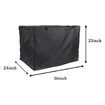 Dog Crate Cover 36 inch, Double Door, Dog Kennel Indoor, Waterproof Dog Kennel Cover with Air Vent Window (Black)