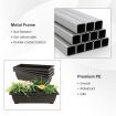 4-Tier Vertical Raised Garden Bed with 4 Container Boxes for Vegetables, Herbs