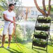 4-Tier Vertical Raised Garden Bed with 4 Container Boxes for Vegetables, Herbs