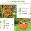 Free-Standing Raised Garden Bed with Trellis for Indoor & Outdoor Planting