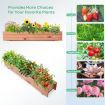 Fir Wood Raised Garden Bed Planter Box for Vegetable Fruits Herb Grow