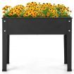 Elevated Metal Planter Box with Legs for Garden