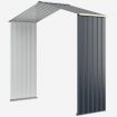 Outdoor Storage Shed with 4 Vents and Double Sliding Door