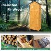 Outdoor Storage Cabinet with Lockable Doors for Garden