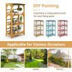 Wooden Storage Rack with Weatherproof Asphalt Roof for Garden