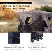 Portable 3-Person Camouflage Hunting Blind with 360 degree Broad Vision