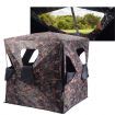 Portable 3-Person Camouflage Hunting Blind with 360 degree Broad Vision