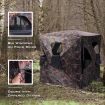 Portable 3-Person Camouflage Hunting Blind with 360 degree Broad Vision