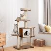 Multi-Level Cat Activity Tree with Sisal-Covered Scratching Posts for Cats