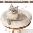 Multi-Level Cat Activity Tree with Sisal-Covered Scratching Posts for Cats