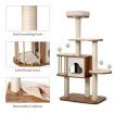 Multi-Level Cat Activity Tree with Sisal-Covered Scratching Posts for Cats