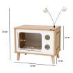 Cat House TV-Shaped Bed with Scratching Pad for Living Room