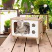 Cat House TV-Shaped Bed with Scratching Pad for Living Room