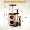 6-Tier Cat Tree Tower with Scratching Posts for Pet