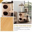 6-Tier Cat Tree Tower with Scratching Posts for Pet