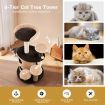 6-Tier Cat Tree Tower with Scratching Posts for Pet