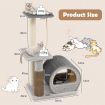 Multi-level Cat Tree Tower with Top Perch for Pet