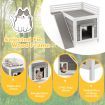 Feral Kitty Houses with Escape Doors and Wide Side Ladder for Pet