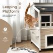 Cat House Shelter with Enclosure and Escape Doors for Pets