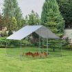 Large Spire-Shaped Chicken Coop with Waterproof and Sun-protective Cover for Backyard/Farm