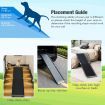 160cm Folding Pet Ramp with Non-slip Surface for Car & Bed