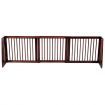 3 Panel Folding Wood Pet Slide Gate with Adjustable Length for Dogs