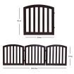 61 cm 3 Panel Configurable Folding Wood Pet Dog Safety Fence