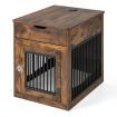 Furniture Style Dog Crate with Wired & Wireless Charging