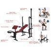 Multifunctional Weight Lifting Bench with Adjustable Height for Exercise