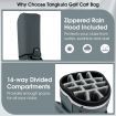 Golf Cart Bag with 14 Dividers for Outdoor Use