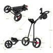 3 Wheels Folding Golf Push Cart for Outdoor Use