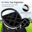 Golf Cart Bag with 14 Way Top Dividers & 9 Pockets & Cooler Bag