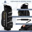 Golf Cart Bag with 15 Way Top Dividers Including Individual Putter Well