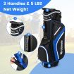 Golf Stand Bag with 14 Way Top Dividers & 6 Pockets & Cooler Bag