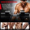 5-in-1 Adjustable Dumbbell with Tray and Non-slip Metal Handle