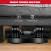 5-in-1 Adjustable Dumbbell with Tray and Non-slip Metal Handle