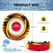 Inflatable Towable Tubes for Boating with Front & Back Tow Points for Boat