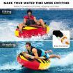 Inflatable Towable Tubes for Boating with Front & Back Tow Points for Boat