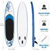 Portable Surfboard with Premium Sup Accessories & Adjustable Paddle for Fishing & Yoga