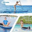 Portable Surfboard with Premium Sup Accessories & Adjustable Paddle for Fishing & Yoga