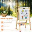 Art Easel with Paper Roll and Double-Sided Adjustable Drawing Easel Board for Kids