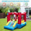 2-in-1 Inflatable Bounce House with Slide & Carrying Bag (without Blower)