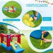 2-in-1 Inflatable Bounce House with Slide & Carrying Bag (without Blower)