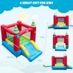 2-in-1 Inflatable Bounce House with Slide & Carrying Bag (without Blower)