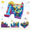 5-in-1 Inflatable Bounce House with Slide & Trampoline (without Blower)